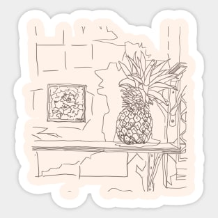 Still life in the kitchen Sticker